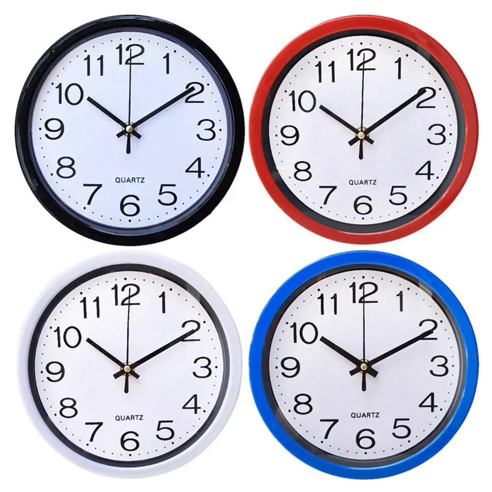 Fashion Simplicity Round Wall Clock Quartz Silent Sweep Home Bedroom