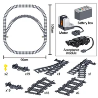 941pcs City Electric Harmony Rail Remote Control Building Blocks Train Track RC Car Brick Toy for Boy 6