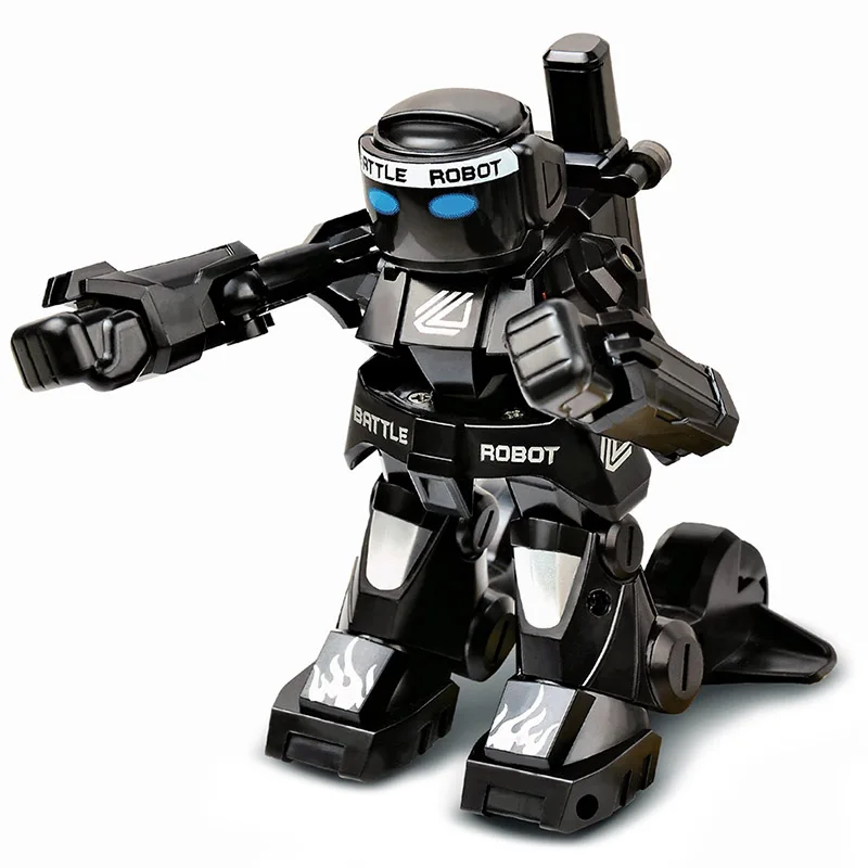 777-615 боевой робот RC 2,4G тело чувство дистанционного управления игрушки для детей подарочная игрушка модель мини умный робот боевые игрушки для мальчиков - Цвет: Черный