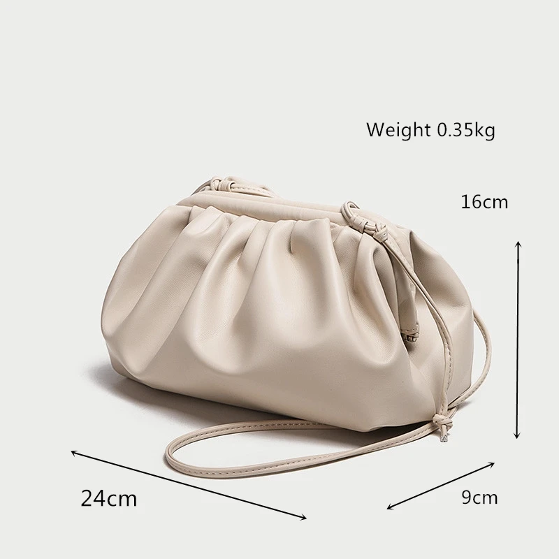 Personality Dumpling Bag Women Shoulder Crossbody Bags New Leather Zipper Totes Large Capacity Ladies Clutch Messenger Bag
