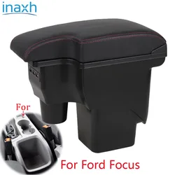 Reposabrazos para Ford Focus 2 mk2, caja de almacenamiento con reposabrazos, accesorios de coche, detalles interiores, piezas de reacondicionamiento, USB