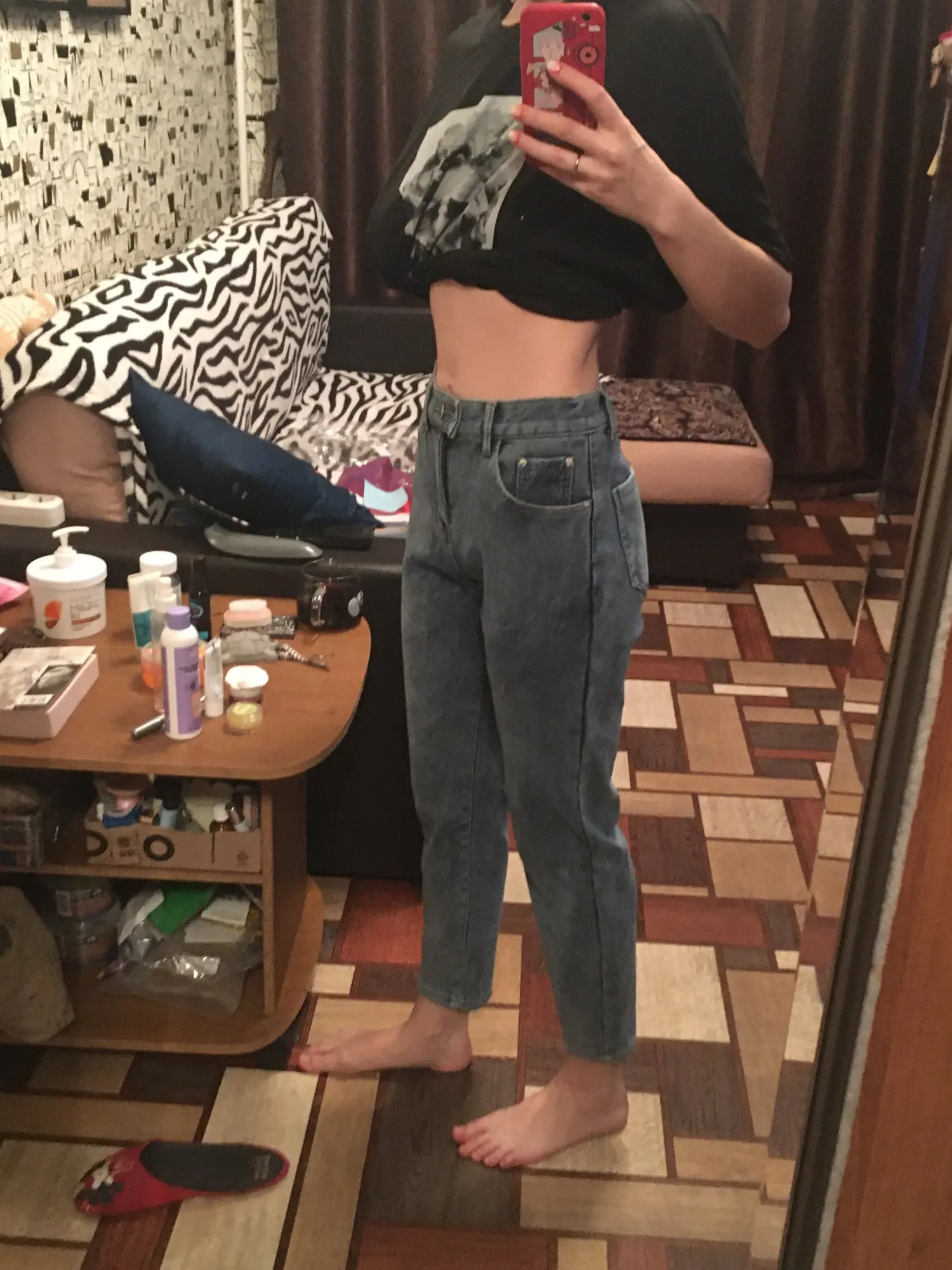 Winter Girls Jeans Women Soft High Waist Women'S Trousers Denim Loose Streetwear Woman Pants Femme Pantalon Mujer Thick Velvet