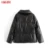 Tangada Women brown fur faux leather jacket coat oversize buttons 2020 Winter Female pu turn down collar jacket overcoat QN30