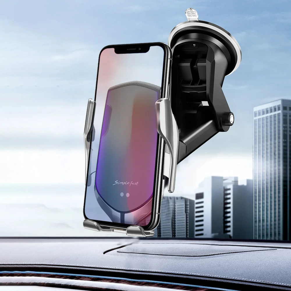 Автоматическое зажимное автомобильное беспроводное зарядное устройство для автомобиля держатель для iPhone 11 X XS XR 8 Plus huawei P30 Pro инфракрасный датчик Qi Индукционное крепление