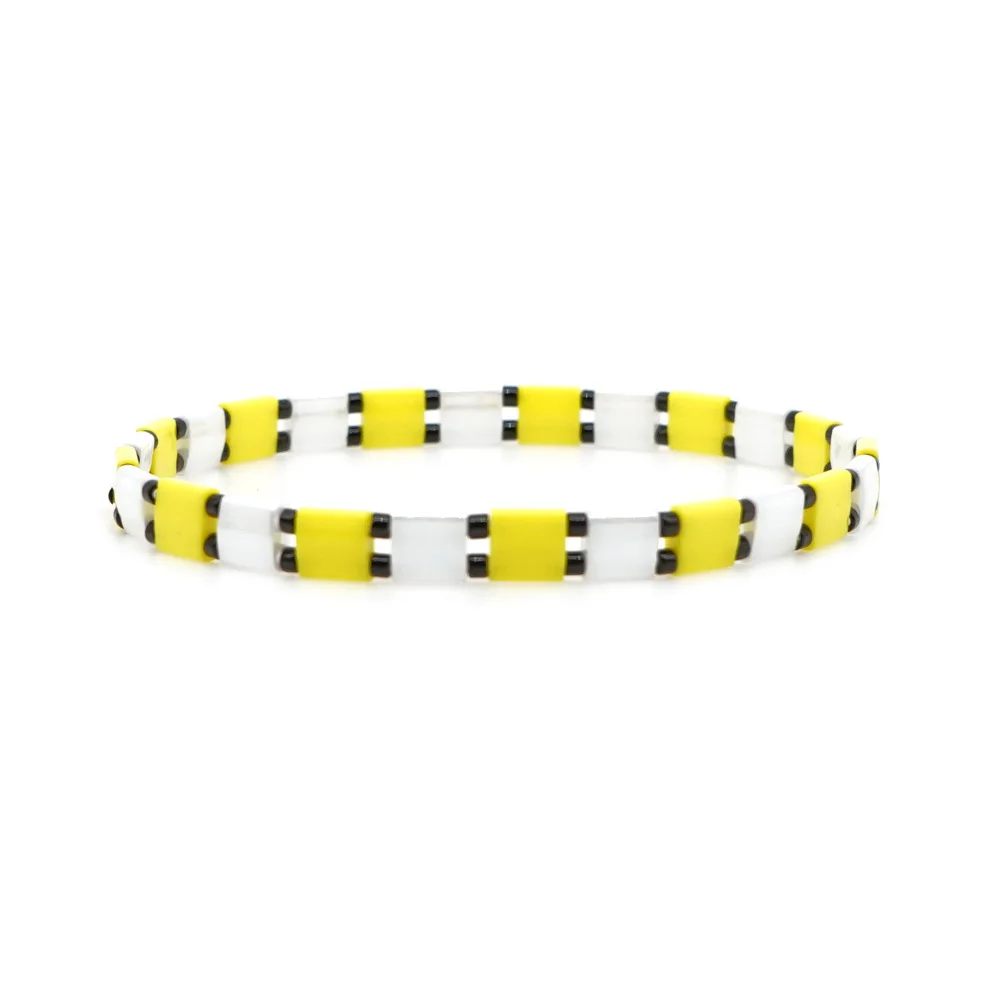 Богемные браслеты для женщин MIYUKI Tila бусины браслет Boho красочные Pulseira Mujer регулируемые ювелирные изделия модный подарок новинка - Окраска металла: 21