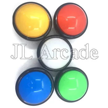 

100mm Big Round Push Button LED Illuminated with Microswitch for DIY Arcade Game Machine Parts 5/12V Large Dome Light Switch