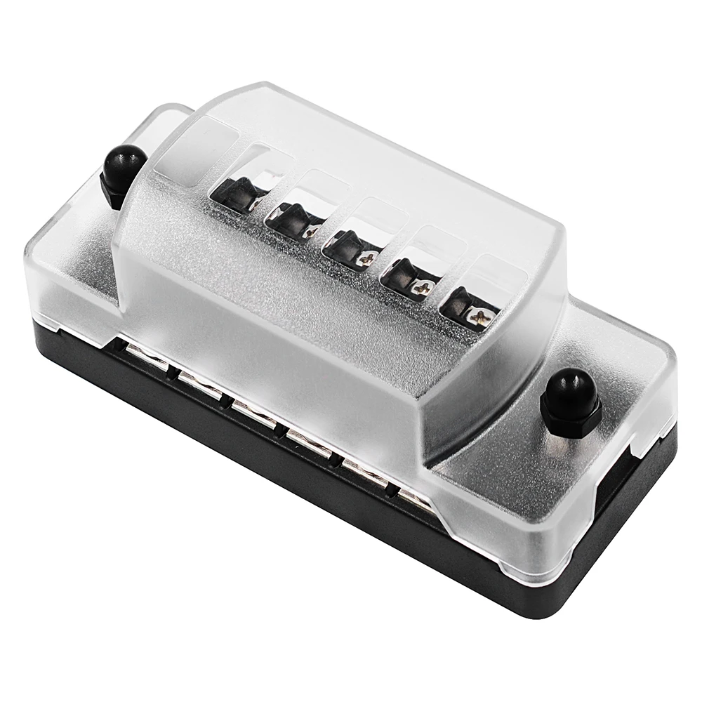 12-32V 6 Way Blade держатель предохранителя коробка Авто Блок Чехол с винтовой гайкой терминал для автомобиля грузовик Морская Лодка, дом на колесах