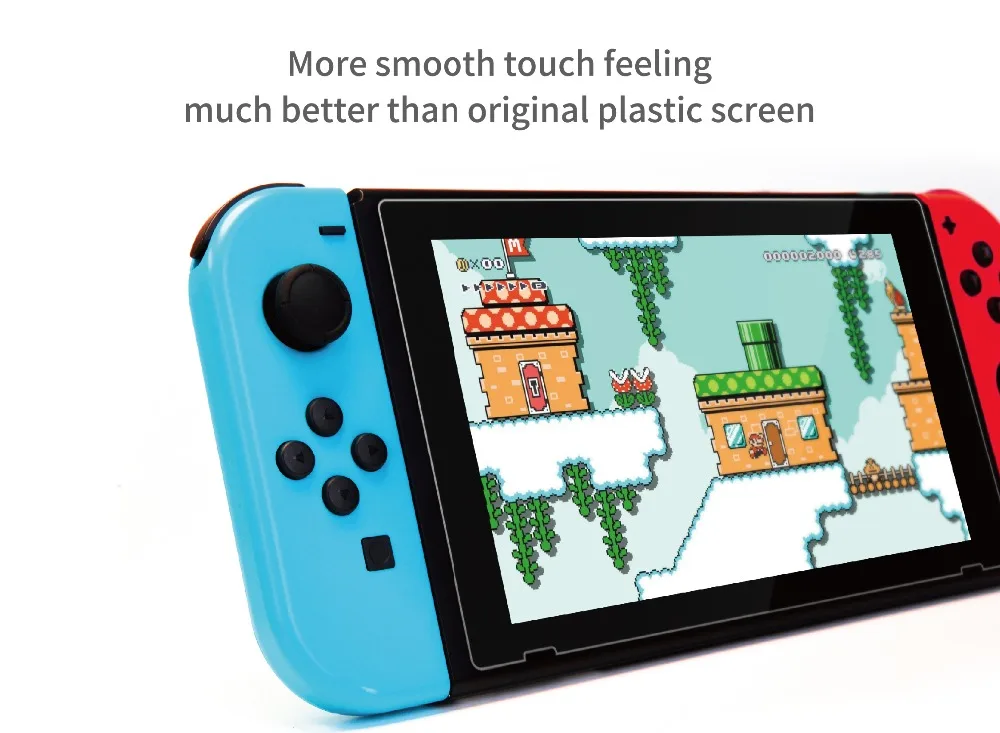Gulikit Простая установка 9H Твердость Закаленное стекло протектор экрана для nintendo Switch полный экран Максимальная защита