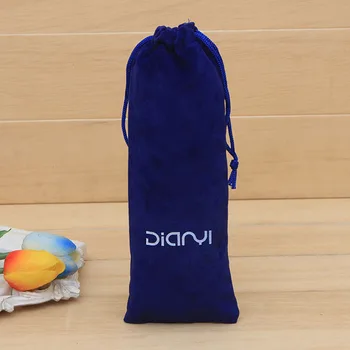 

20PCS 5x20cm Factory Wholesale High-quality Flocking Jewelry Drawstring Bag Stationery Pen Tableware Dust Storage Bag