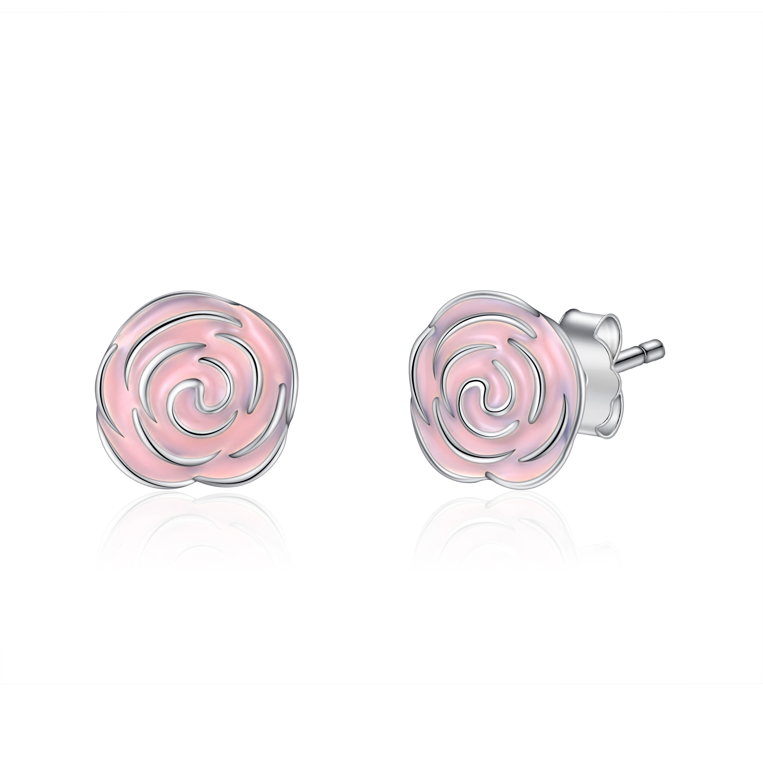 Jewelrypalace стерлингового серебра 925 серьги, серьги розовый сад летние цветочные уникальные подарки для Для женщин девочек Fine Jewelry