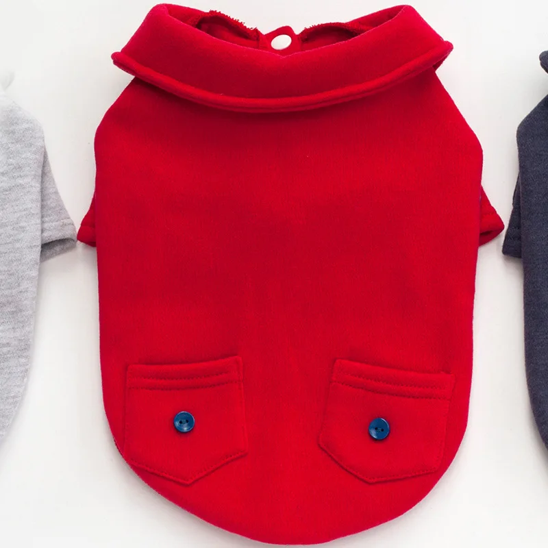 Одежда осень-зима; Одежда для собак; теплая стильная простая однотонная толстовка с капюшоном; одежда для маленьких собак