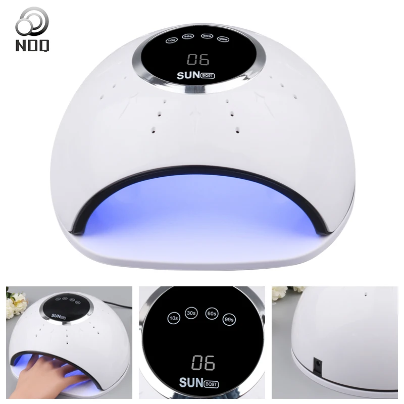 NOQ BQ6T светодиодный светильник Max66W для ультрафиолетовая лампа для ногтей 33 бусины солнечный светильник Сушилка для ногтей для маникюра с ЖК-дисплеем 4 синхронизации