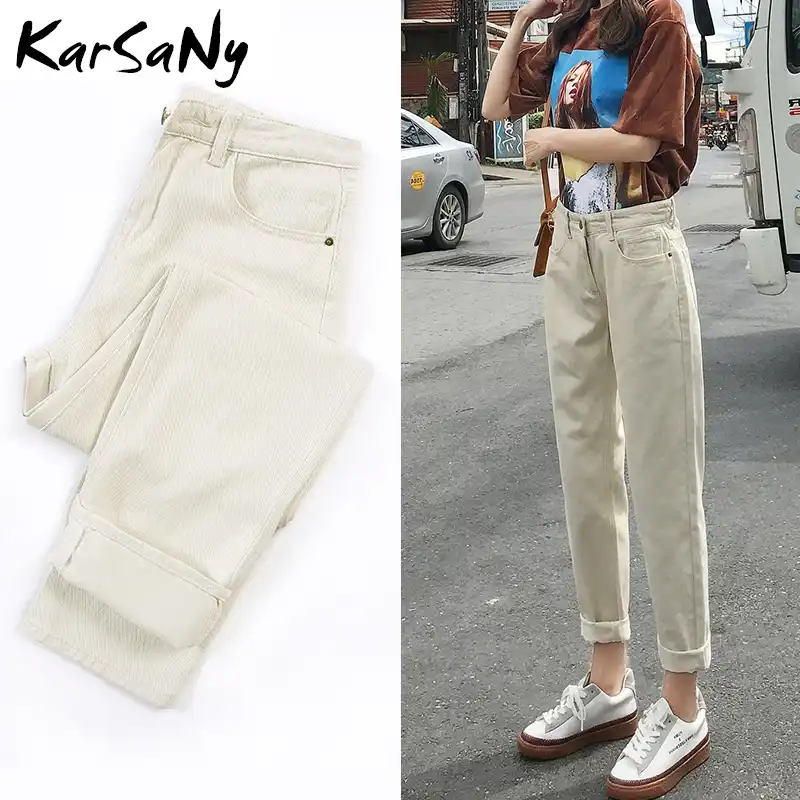 calça jeans cintura alta folgada