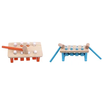 

Early Education Wooden Toys Baby Bear Hamster Game Noise Maker Toys