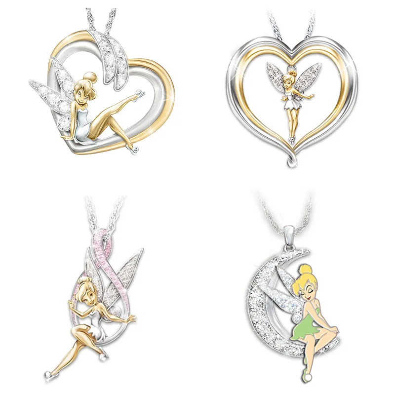 Женское ожерелье с подвеской в виде цветка чухана крыльями ангела | Украшения и