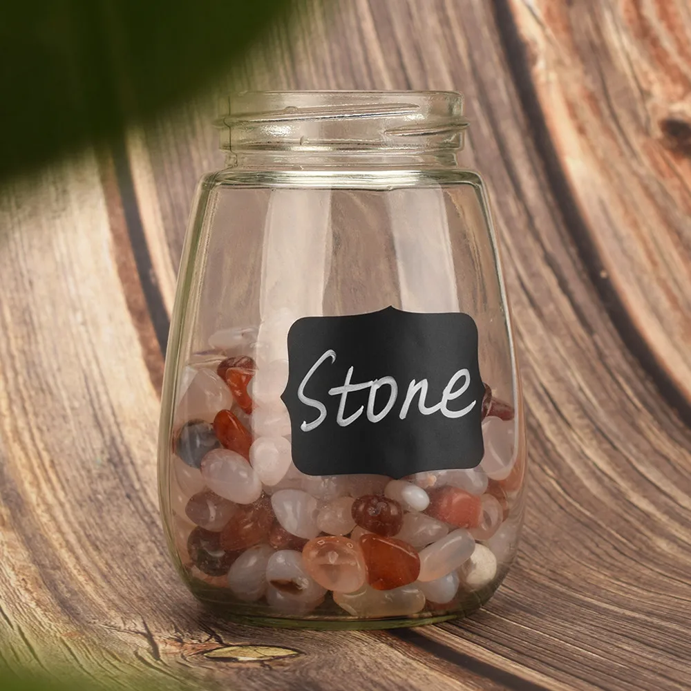 90pcs Spice Sticker Jars Stickers Kitchen Pantry Labels Kitchen Organizer Storage Bottles Waterproof Jar Blackboard Stickers