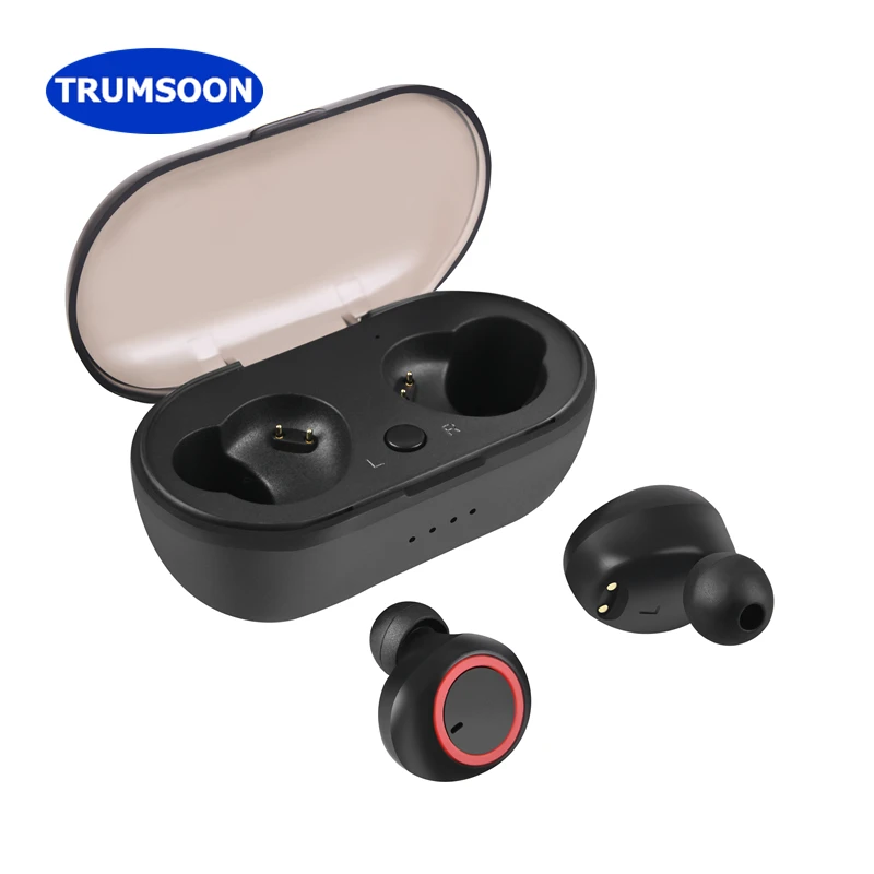

Trumsoon Bluetooth 5.0 Wireless Earphone HD Sound TWS Earbuds Portable Earphones with Charging Case Mic for Smart Phones Laptops