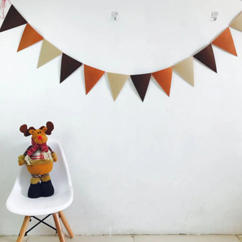 2.5m DIY Multicolor Bunting Banners Garland Flags Pendant for Baby Shower Birthday Party Home Decorations