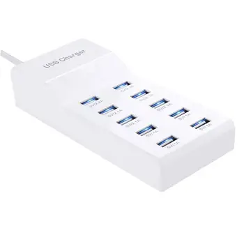 

10 Port USB Charger USB Universal Mobile Phone Desktop Wall Home 5V/40W Desktop Charging Station Hub