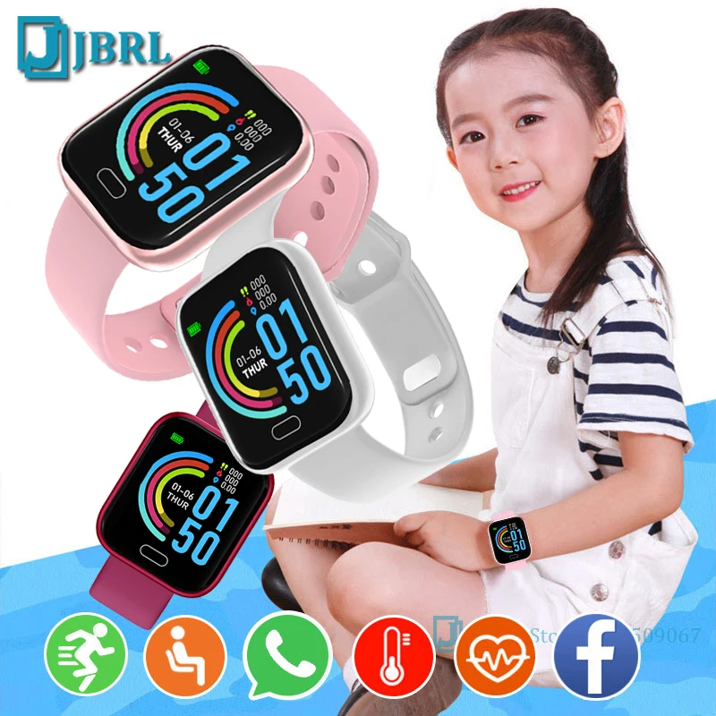 2021 Children Smart Watch Sports Waterproof Watches Digital Electronics Clock for Boys Girls Bracelets Kids Students Wristwatch