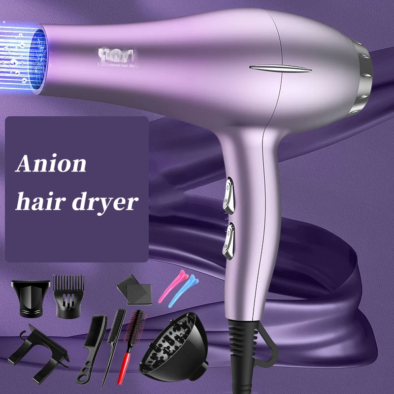 

Powerful hair dryer, negative ion quick-drying machine, six speed free adjustment, for hairdressing and barber salon tools
