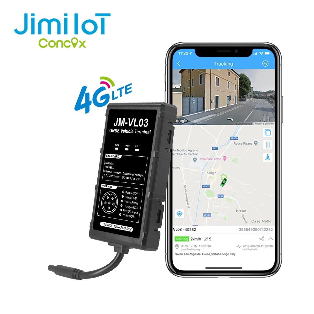 GPS-локатор Concox LTE отключение двигателя 4G трекер JM-VL03 водонепроницаемый 9-90 в