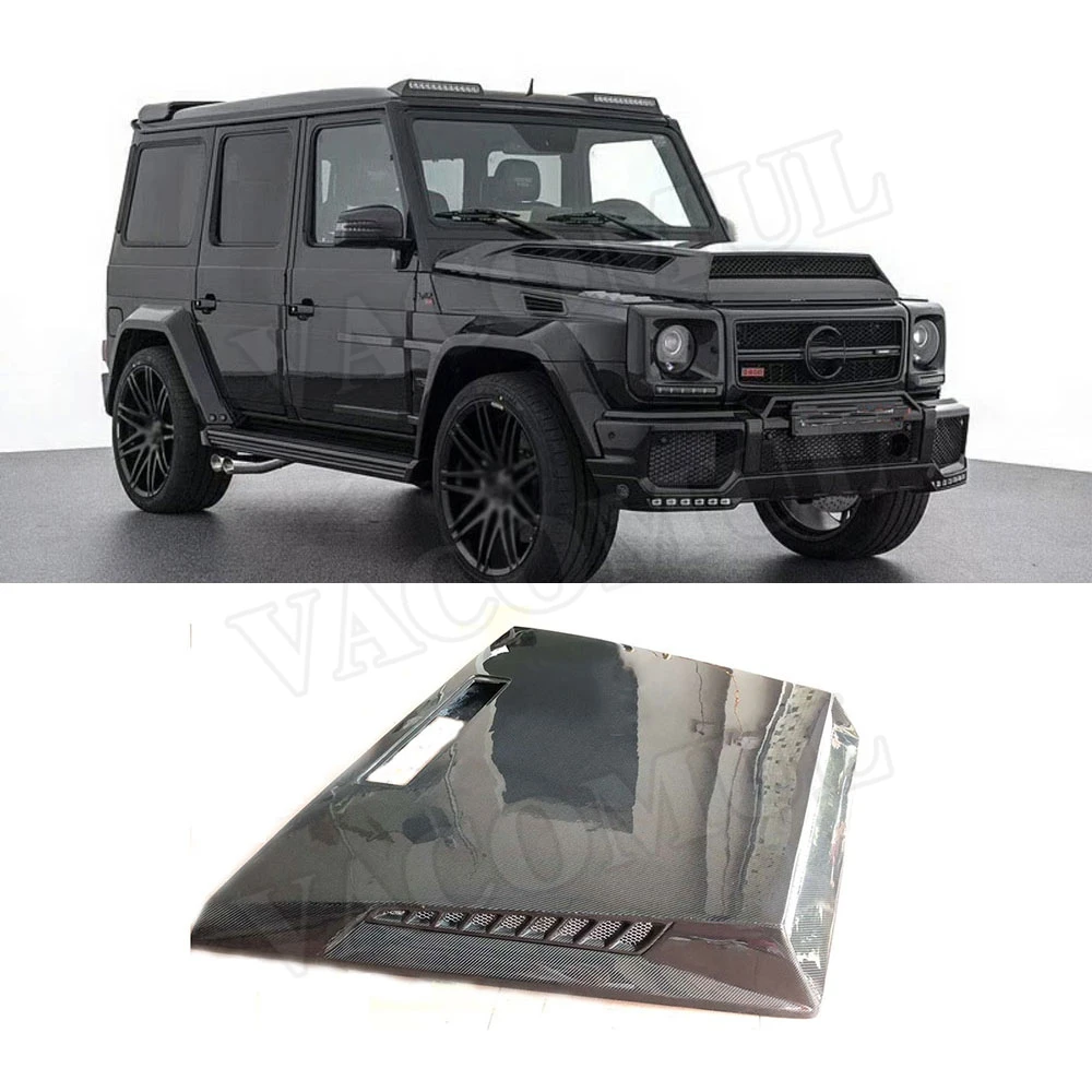 Углеродное волокно передняя крышка вытяжки двигателя для Mercedes Benz G-CLASS W463 G500 G550 G55