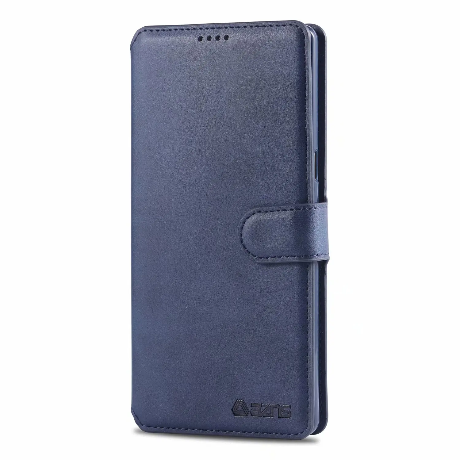 Чехол AZNS для samsung Galaxy Note 8, 9, 10+ Plus, S8, S9 Plus, S10e, S10 Plus, 5G, ультратонкий, с магнитной адсорбцией, из искусственной кожи, деловой стиль - Цвет: XNW Blue