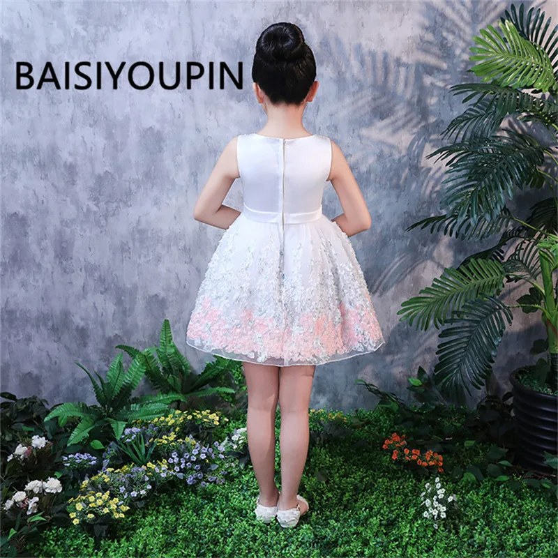 Бальное платье; Платья с цветочным узором для девочек; Robe de Soiree; платье для свадебной вечеринки; реальные фотографии; элегантное