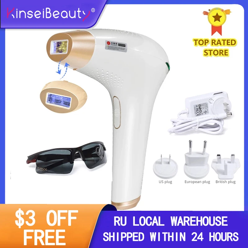 Kinseibeauty IPL Laser Hair Removal Machine Laser Epilator Hair Removal Permanent Bikini Trimmer Electric Depilador a Laser