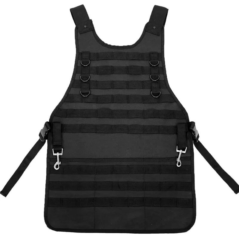MDSTOP Прочный Открытый Кемпинг тактический Molle шеф-повар барбекю жилет, фартук с 5 мешками для приготовления пищи