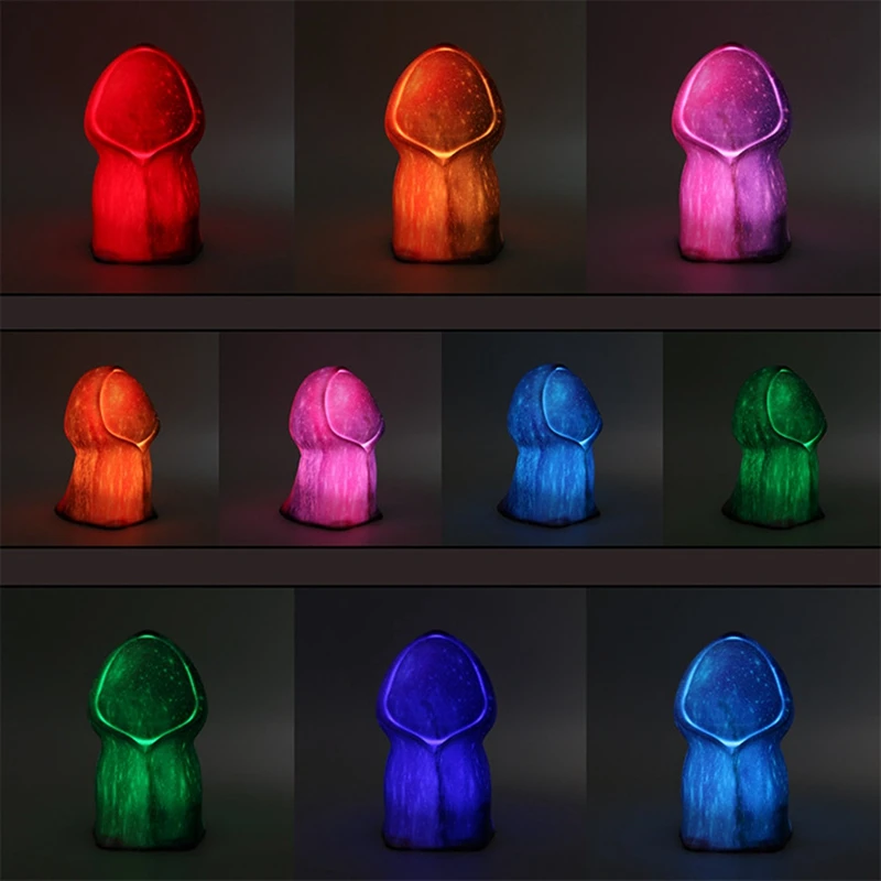 Promotion! 3D Print Ghost Starry Lamp 16 Colors Remote Control LED Night Light USB Rechargeable Desk Lamp Home Decor