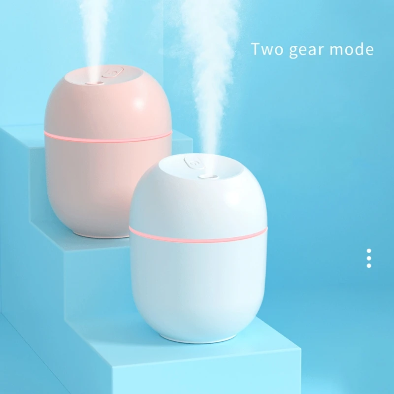 Portable Mini Humidifier, 220ml Small Cool Mist Humidifier, USB Personal  Desktop Humidifier for Baby Bedroom Travel Office Home, Auto Shut-Off, 2  Mist