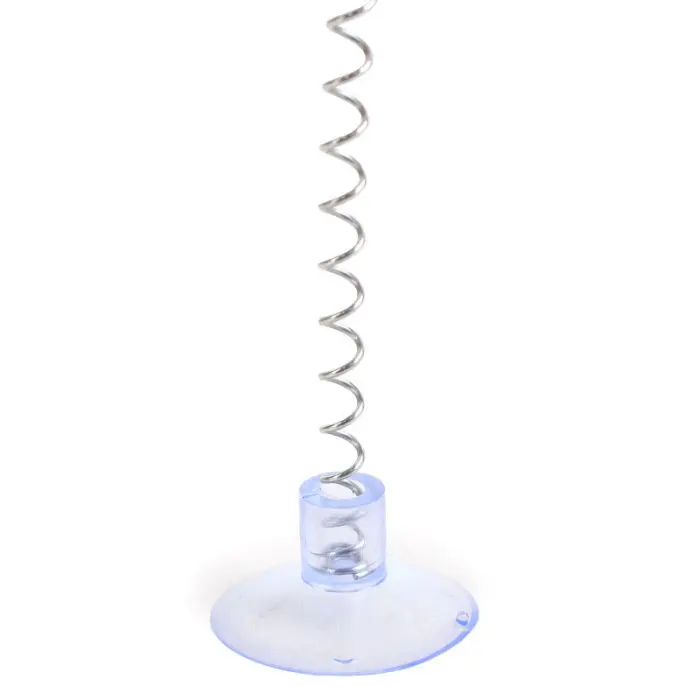 Cat Interactive Toy With Sucker Spring Feather Plush Mouse Funny Pet Toys 20×10 CM TB Sale