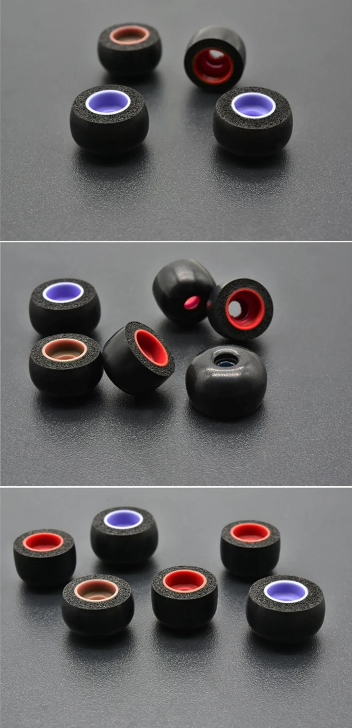 6pcs 3 Pairs Memory Foam Ear Tips for TWS Ture Wireless Earbuds Bragi Dash Pro The Headphone Samsung Gear IconX Galaxy Buds