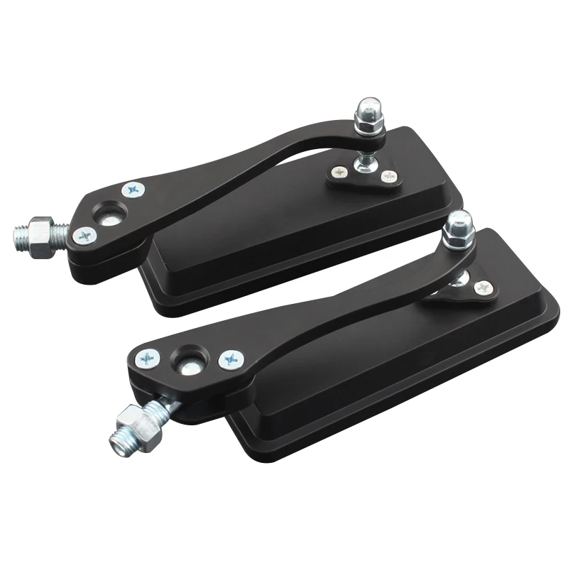 Прямоугольные зеркала подходят для Harley Honda Yamaha Kawasaki мотоциклетные боковые зеркала заднего вида универсальные уличные спортивные Чоппер Крузер