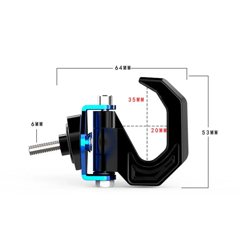 AOZBZ алюминиевый сплав мотоциклетный багаж Шлем Мотоцикл скутер шлем держатель сумка крюк вешалка с винтом двойной крюк крепление