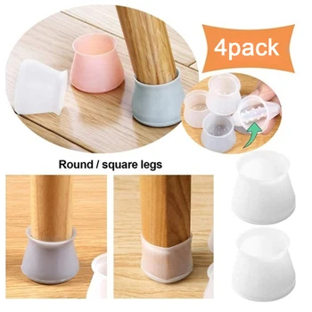 

4/12/18/20/30/48PCS Table Chair Leg Mat Non-slip Table Chair Leg Caps Foot Protection Bottom Cover Pads Wood Floor Protectors