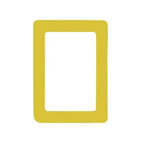 Yellow 7 Inch 5/6/7/8/10 дюймов Мини прямоугольник магнитная фоторамка Экологичные своими руками холодильника ремесла украшение для стен, для бара Кофе украшение дома - Цвет: Yellow 7 Inch