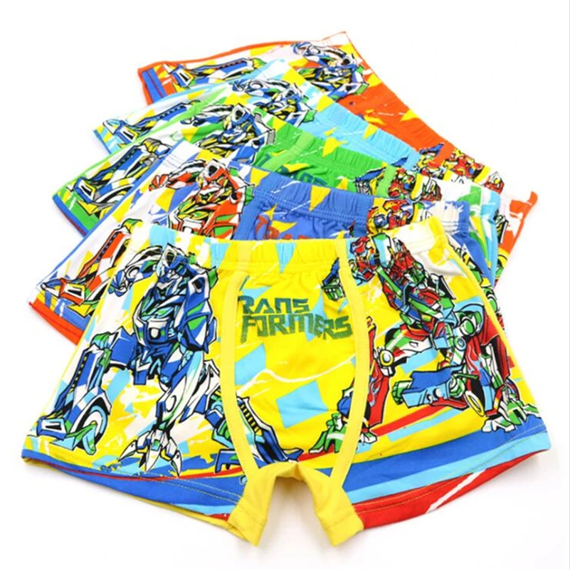 Briefs For Boys New Cartoon Printing Children Briefs Boys Panties Children Boys Boxer Kids Short Brief Boys Underwear 5pcs