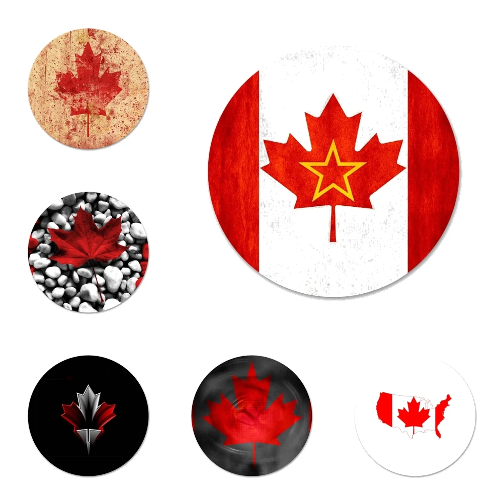 Canada flag maple leafs Kitchen Home Decor Refrigerator Magnetic Stickers bottle Beer Opener 58mm | Дом и сад