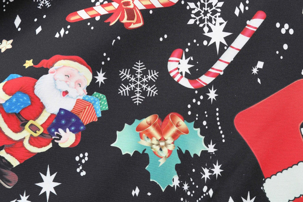 JAYCOSIN Robe Vintage Dress Autumn Women Christmas Dress New Year Festival Long Sleeve Tree Casual Vintage Winter Dress 918