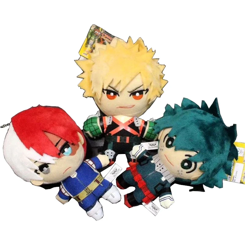 Аниме Моя геройская Академия Izuku Midoriya Katsuki Bakugou Shouto Todoroki Мягкая Подвеска для
