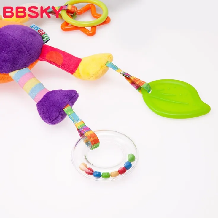 Bbsky Милая мультяшная кровать-колокольчик, плюшевая кровать, прицеп, подвесная игрушка для новорожденных, игрушки для новорожденных