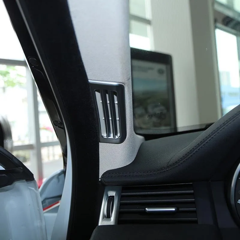 Авто-Стайлинг Abs Матовый столб Ac вентиляционное отверстие накладка 3D наклейки Запчасти для Land Rover Range Rover Evoque 2011