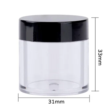 

10pcs/lot 10g Mini Sample Bottle Empty Make Up Jar Sealing Pots Portable Travel Face Cream Balm Container Refillable Bottles