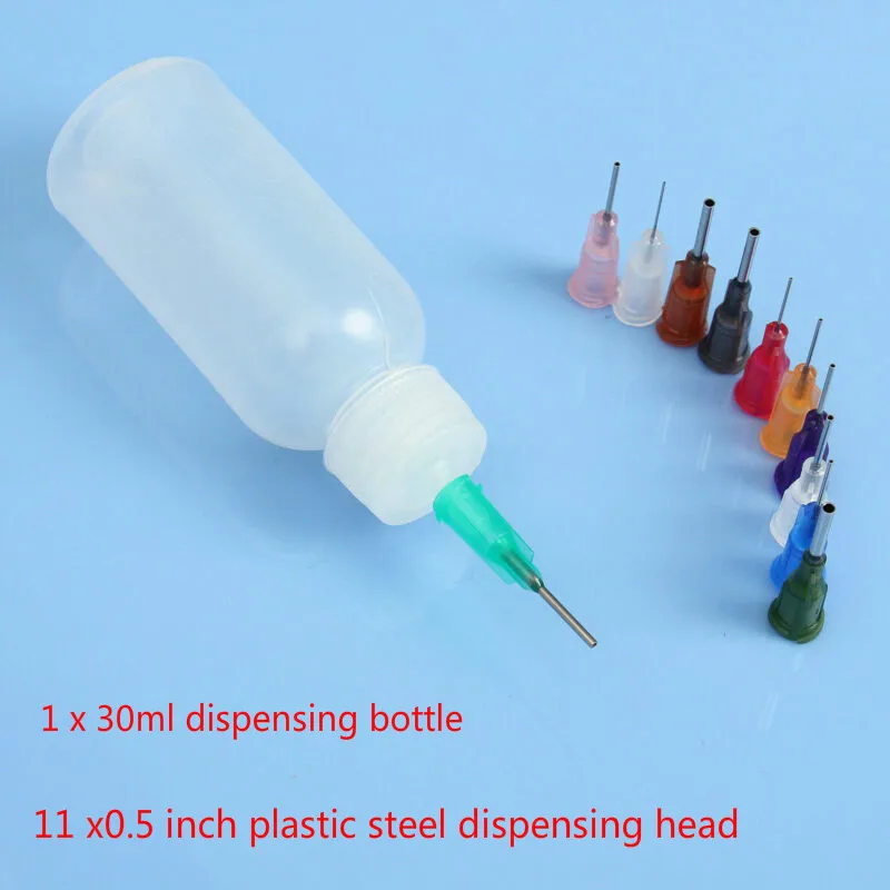 30 ml Dispensing Bottle Dispensing Tip Precision Needle Liquid Dispenser Needle for Flux 5/10 set