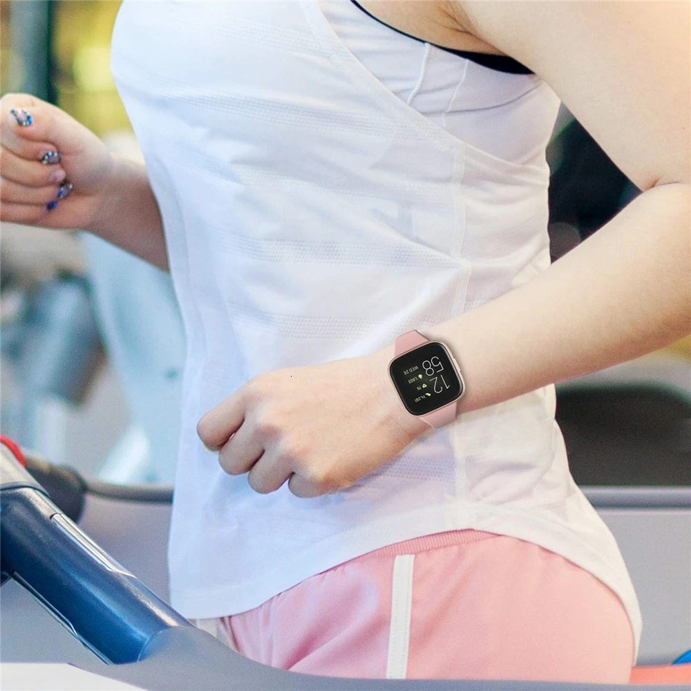 Ремешок для часов для Fitbit Versa 2 тонкий узкий сменный Браслет для Fitbit Versa 2 ремешок силиконовые умные часы на запястье