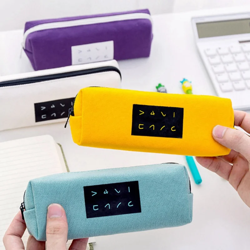 Multifunction School Pencil Case Bags Large Capacity Canvas Pen Box For Boy Students Gifts Stationery Supplies