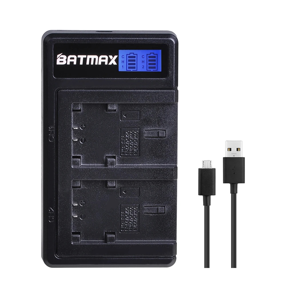 3000mAh NP-FH70 Battery + LCD Dual USB Charger 2Pcs for Sony NP-FH30 NP-FH40 NP-FH60 NP-FH50 NP-FH70 HDR-XR Series